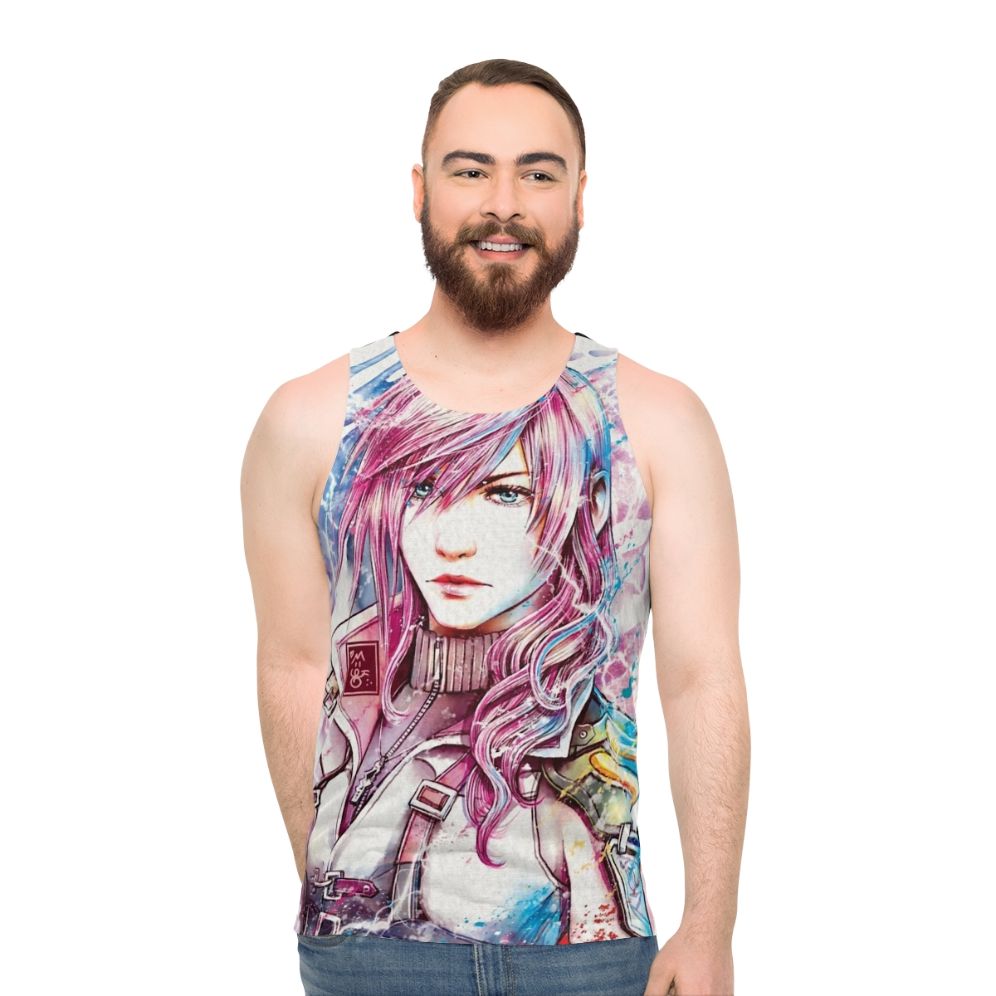 Lightning inspired unisex tank top