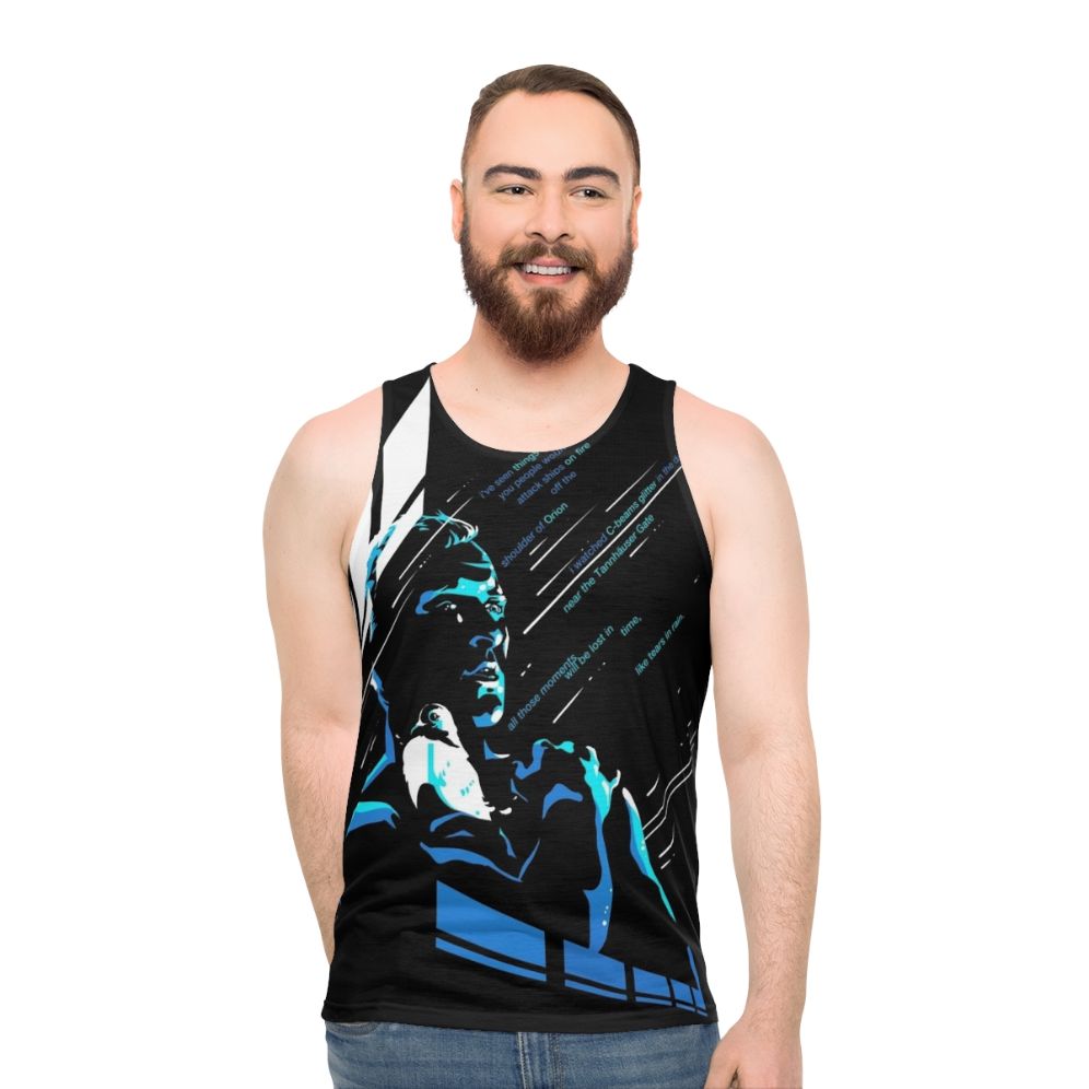 Blade Runner "Like Tears in Rain" Unisex Sci-Fi Tank Top
