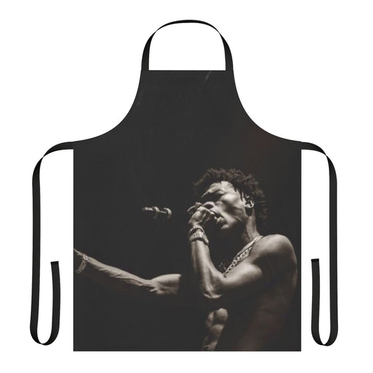 Lil Baby Inspired Street Gossip Themed Apron with Hip Hop Fashion Design