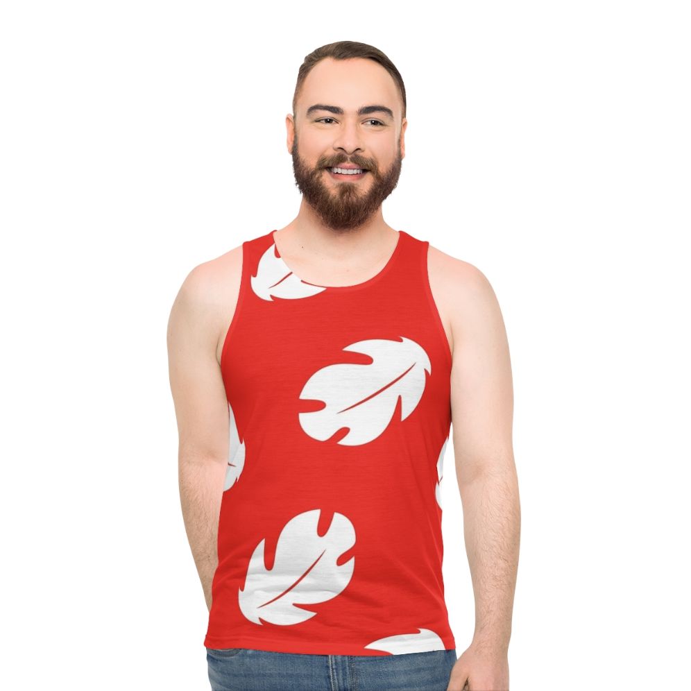 Lilo and Stitch floral unisex tank top