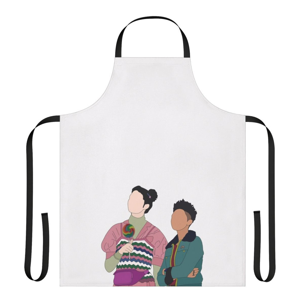 Lily and Ola Themed Apron with Sex Education TV Show Branding