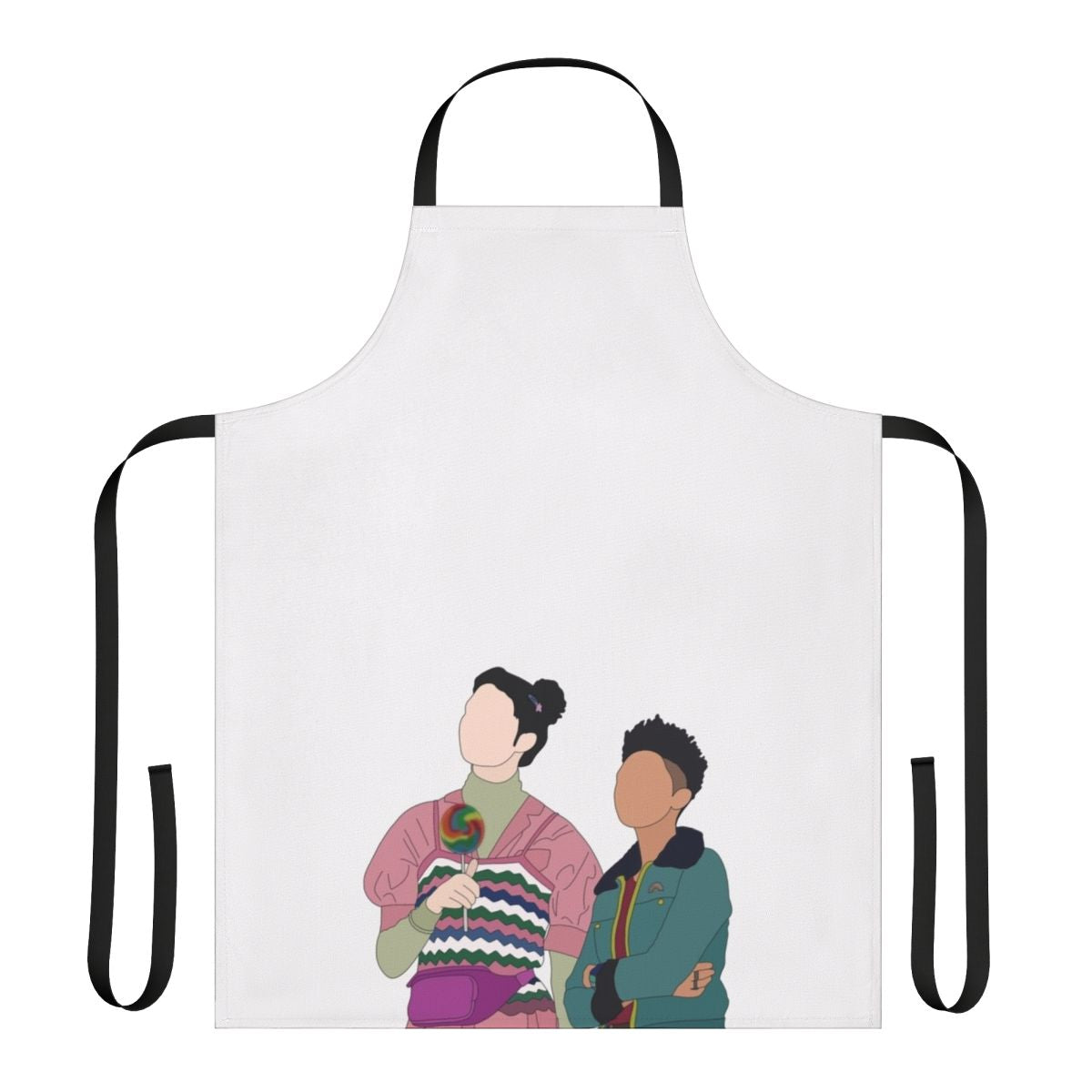 Lily and Ola Themed Apron with Sex Education TV Show Branding