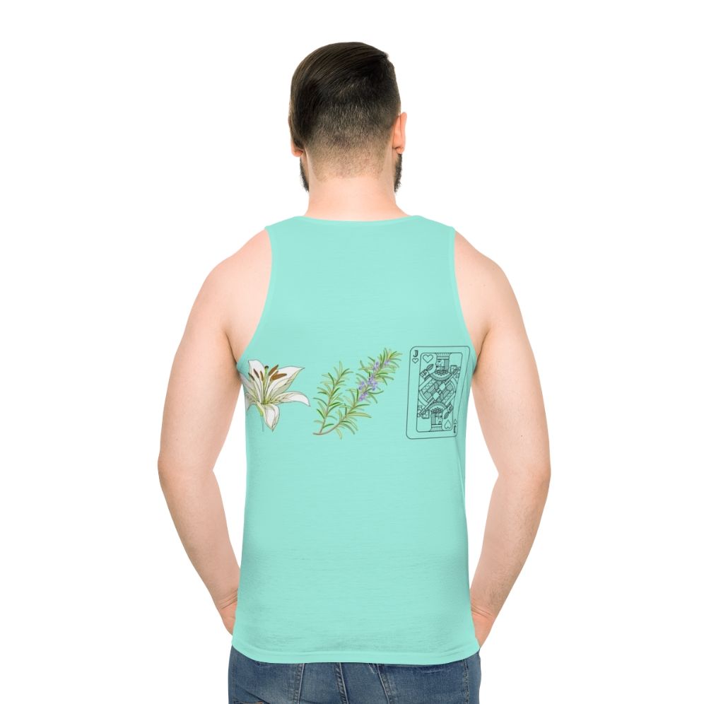 Unisex "Lily Rosemary And The Jack Of Hearts" retro graphic tank top for bob dylan fans