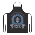 League of Legends themed apron with various character icons and designs
