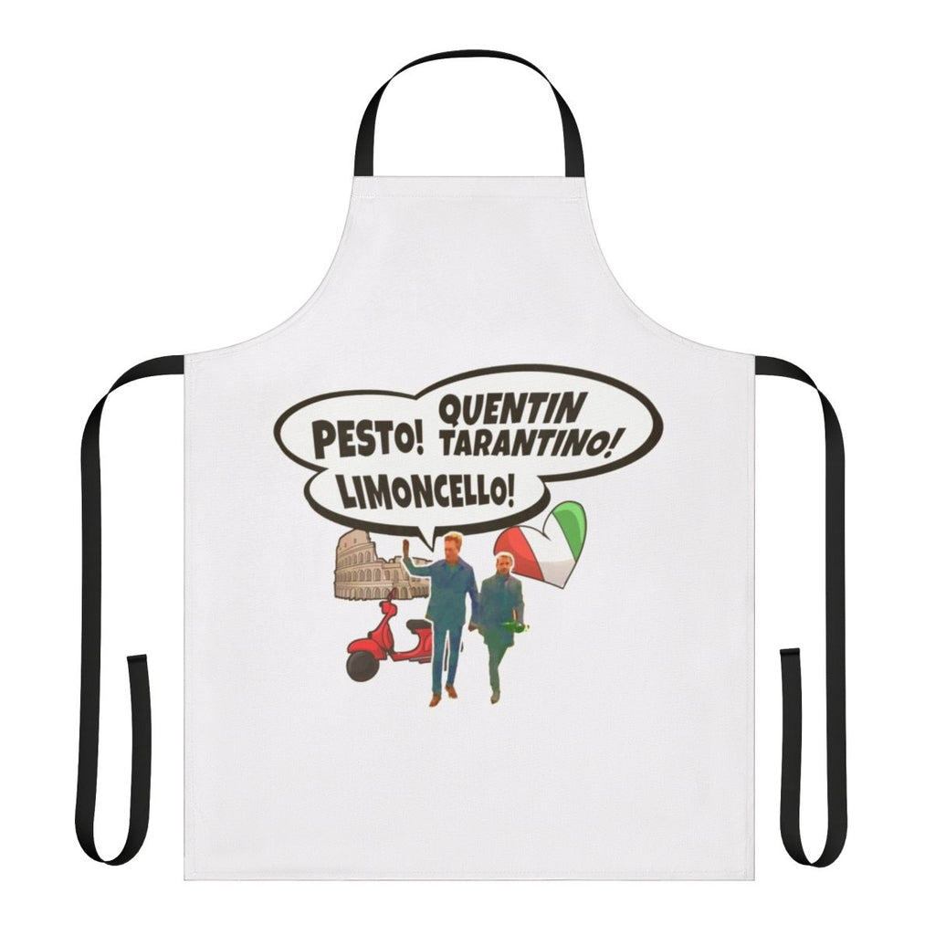 Limoncello-inspired apron with Conan O'Brien-themed design