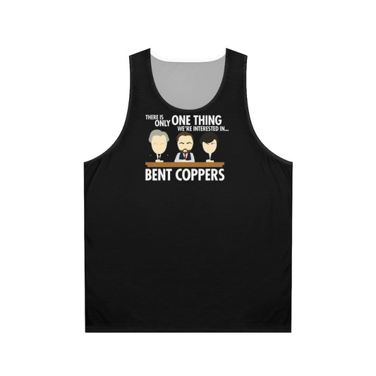 Unisex line of duty "bent coppers" tank top