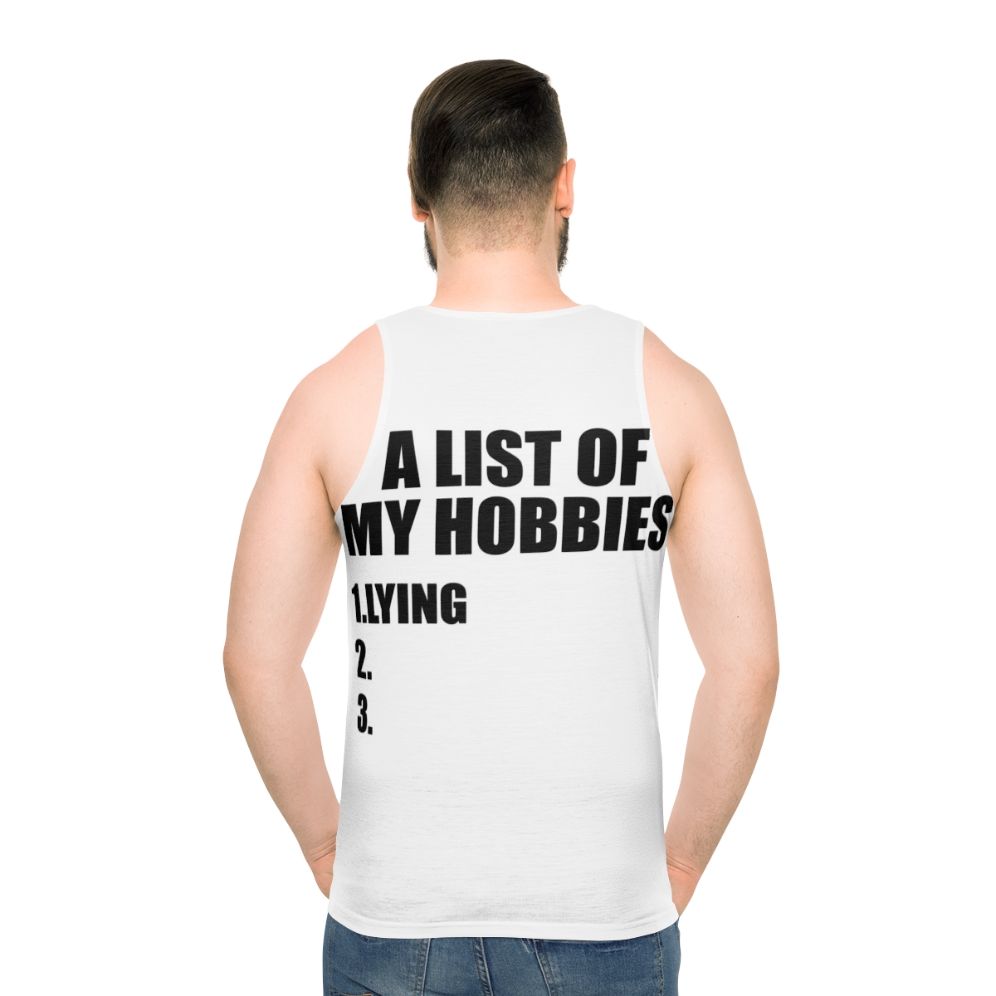 "List of My Hobbies" Funny Unisex Tank Top