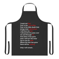 Dune-inspired apron featuring the Litany Against Fear