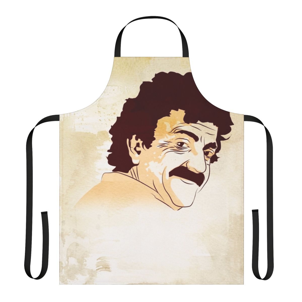 "Stylish and durable apron featuring the name and works of renowned author Kurt Vonnegut"