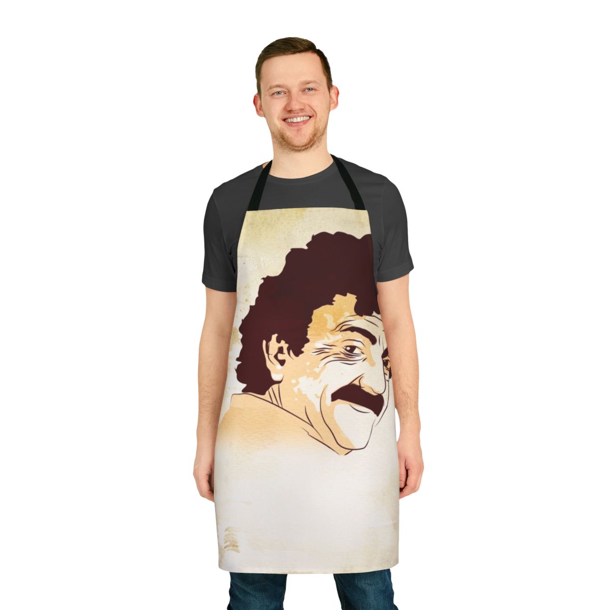 "Stylish and durable apron featuring the name and works of renowned author Kurt Vonnegut"