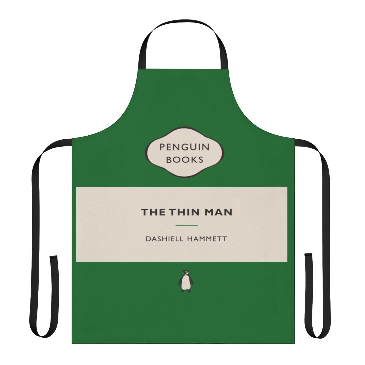 Penguin classic-inspired apron featuring The Thin Man book cover design