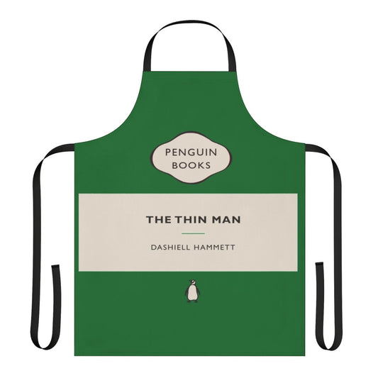 Penguin classic-inspired apron featuring The Thin Man book cover design