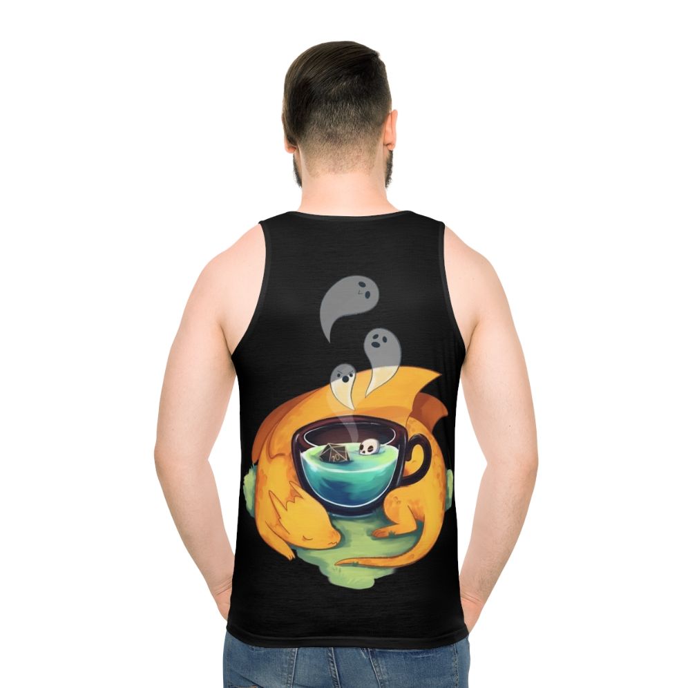 A cute pumpkin dragon unisex tank top