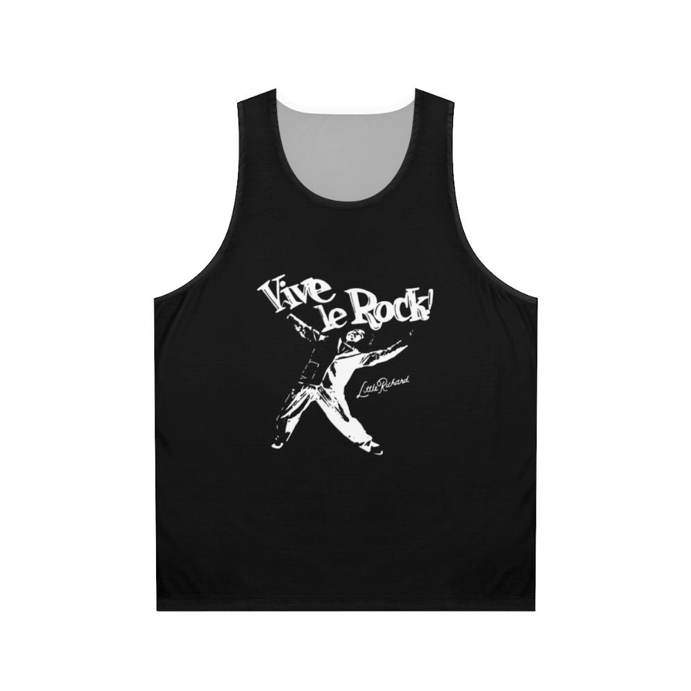 Little Richard unisex tank top with rock music graphic