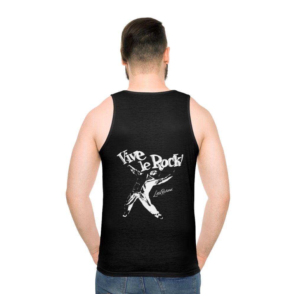 Little Richard unisex tank top with rock music graphic