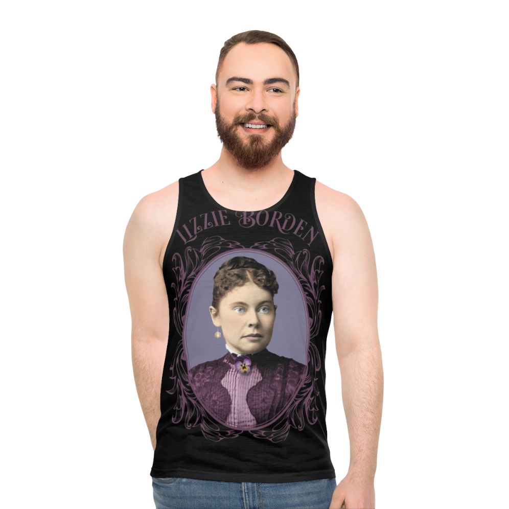 Lizzie Borden inspired unisex tank top with Victorian fashion details