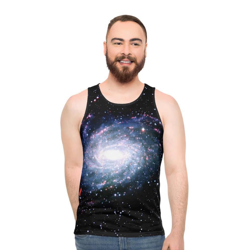 Location Unisex Tank Top featuring a galaxy and milky way design