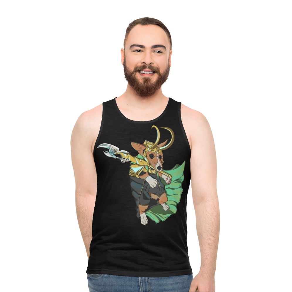 Loki Corgi Asgard Unisex Tank Top