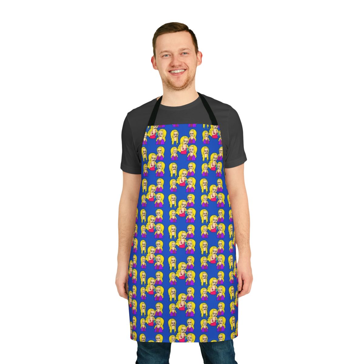 Colorful illustration of Lola from the Netflix animated series Big Mouth, printed on a high-quality apron.