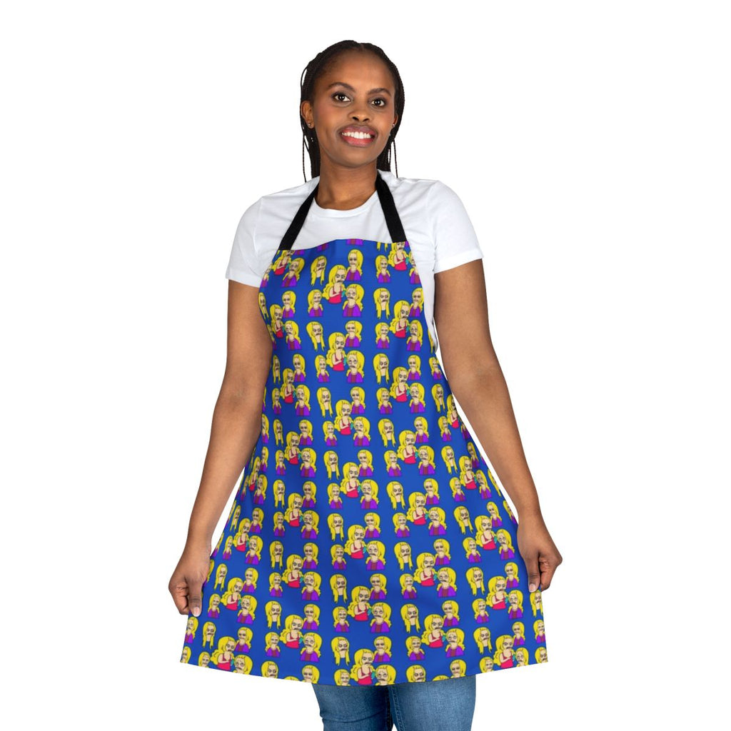 Colorful illustration of Lola from the Netflix animated series Big Mouth, printed on a high-quality apron.