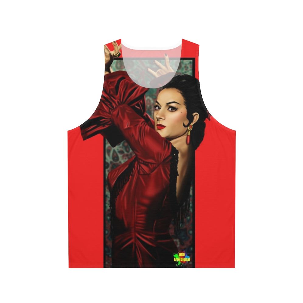 Lola Flores inspired unisex digital art tank top