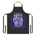 Loona inspired vintage-style apron featuring the band's logo and colors