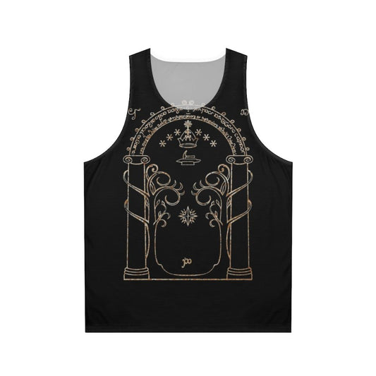Lord of the Rings Tolkien "Gates of Moria" Unisex Tank Top