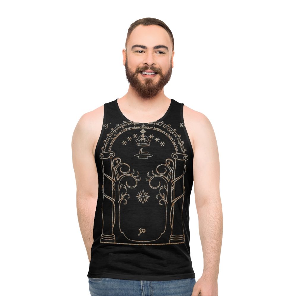 Lord of the Rings Tolkien "Gates of Moria" Unisex Tank Top