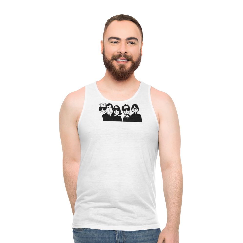 Unisex tank top featuring the band Los Planetas