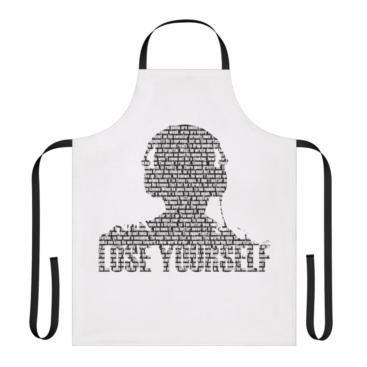 Lose Yourself Inspired Apron with Eminem and 8 Mile Music Lyrics Design