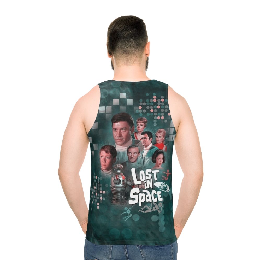 Lost in Space Unisex Tank Top with Retro Sci-Fi Design