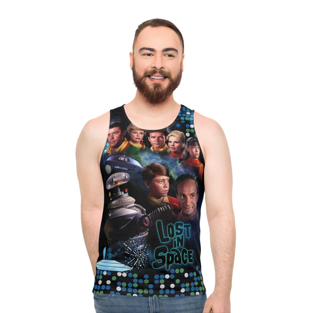 Lost In Space Unisex Tank Top featuring the Netflix Series logo