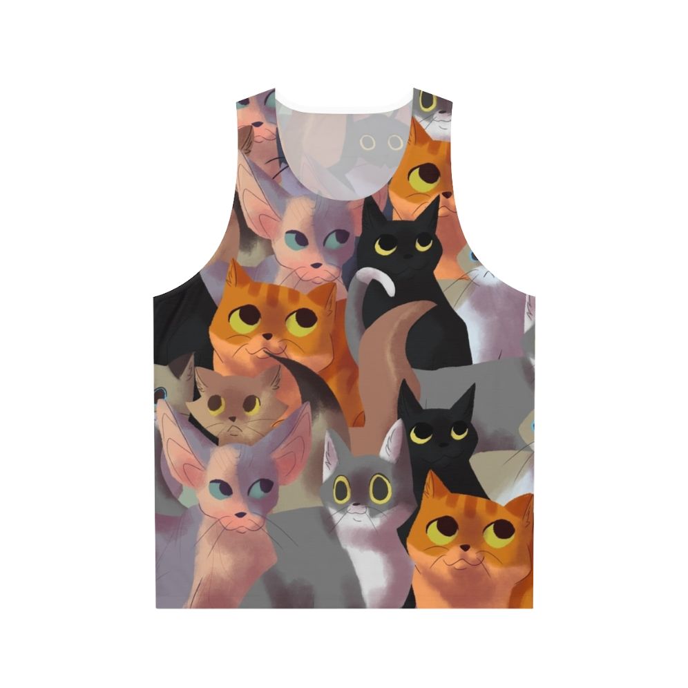 Lotsa Cats Unisex Cat Tank Top