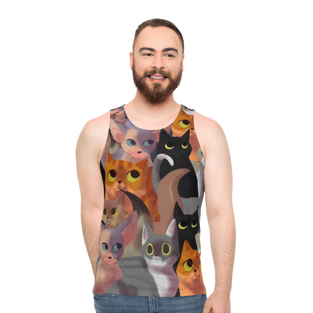 Lotsa Cats Unisex Cat Tank Top