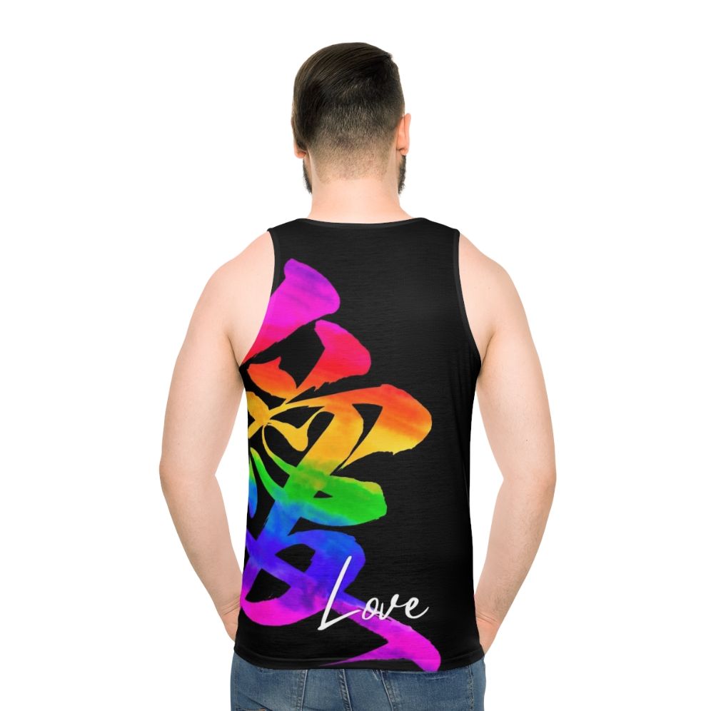Love Ai Japanese Calligraphy Unisex Tank Top
