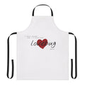 Lovebug-inspired apron featuring a heart design, perfect for Jonas Brothers fans and pop music enthusiasts.