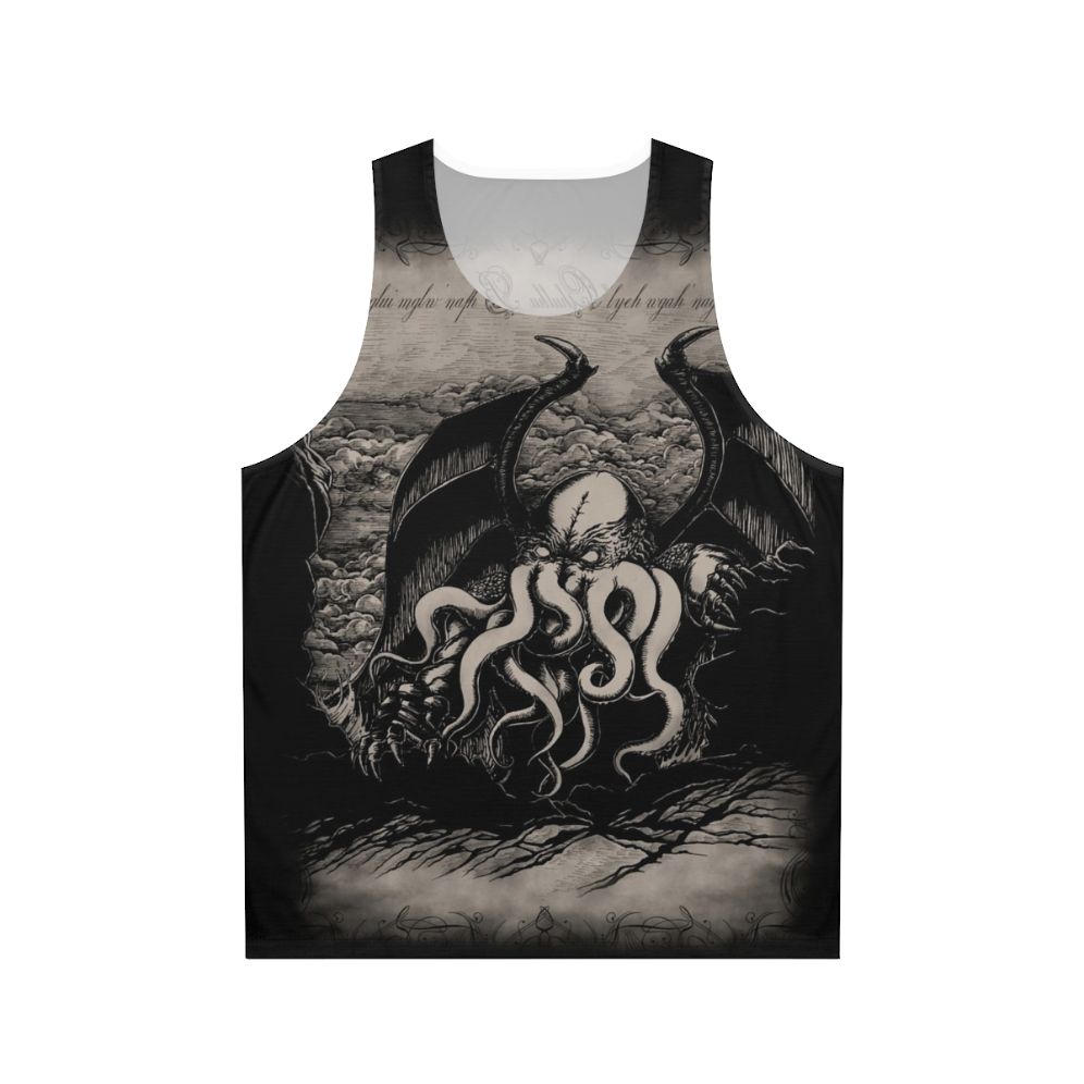 Vintage-style Lovecraft Cthulhu monster tank top