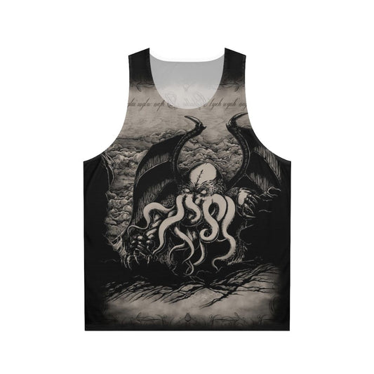 Vintage-style Lovecraft Cthulhu monster tank top