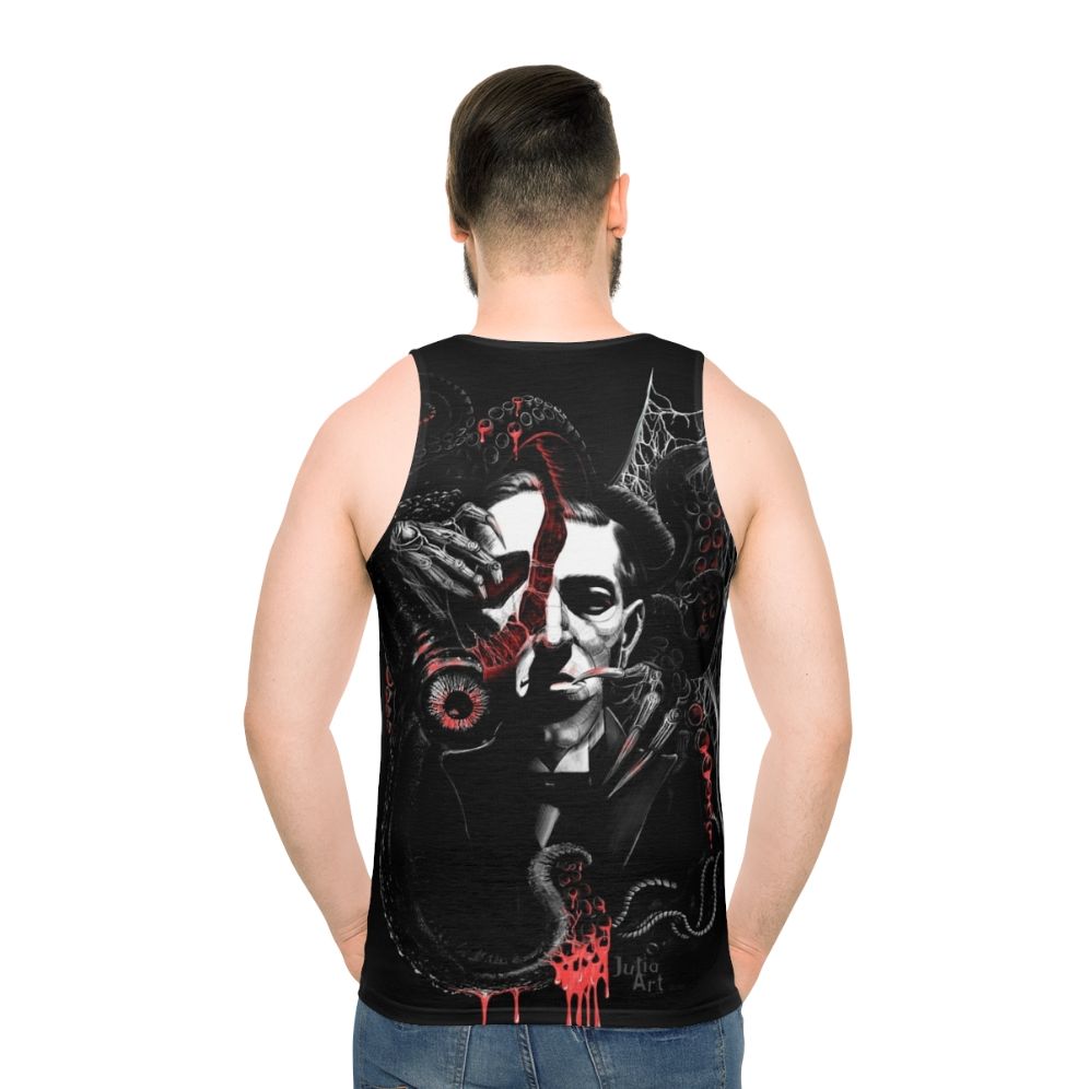 Lovecraft fanart unisex tank top featuring Cthulhu design