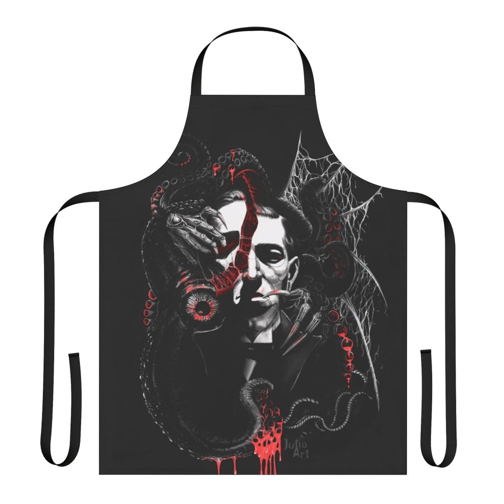 Lovecraft-inspired Cthulhu mythology apron with dark fantasy art design