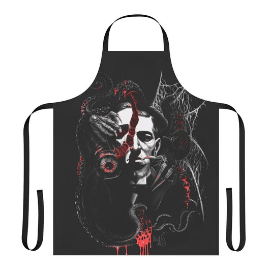 Lovecraft-inspired Cthulhu mythology apron with dark fantasy art design