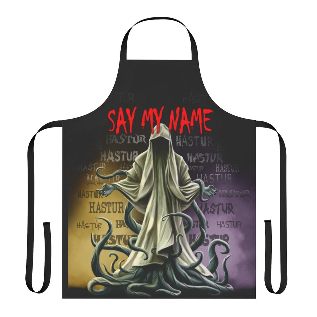 Lovecraft-inspired apron with Hastur the Unspeakable design