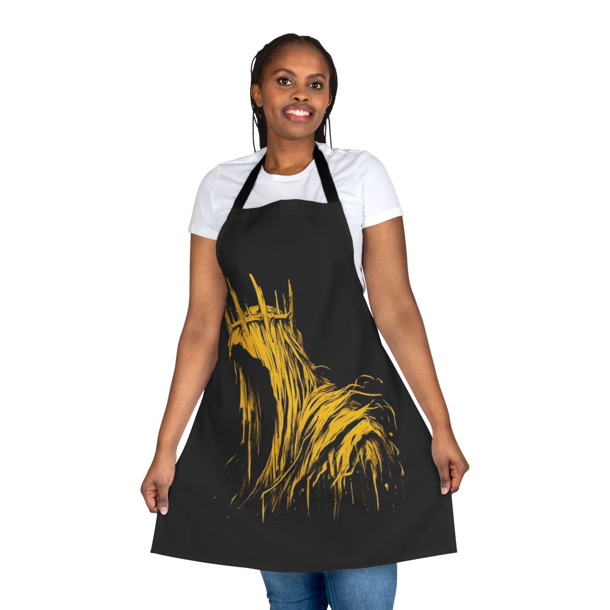 "Hastur the King in Yellow design on a high-quality apron"