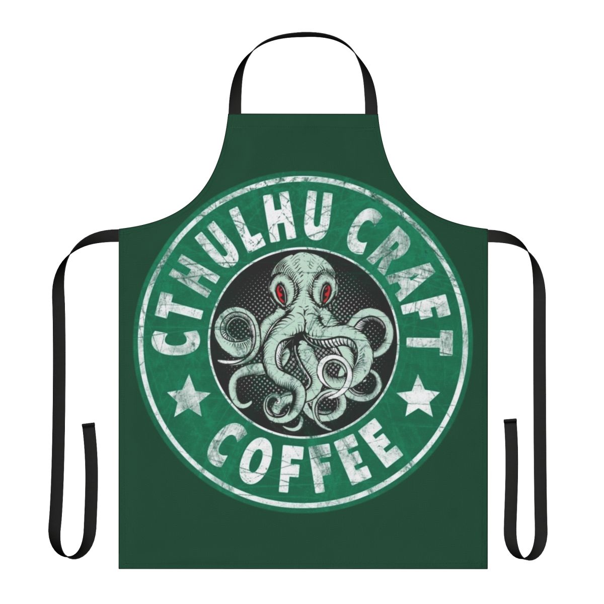 Lovecraftian Cthulhu-inspired apron with ancient Greek and Roman design elements
