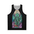 Lovecraftian Cthulhu unisex tank top with gothic fantasy horror design