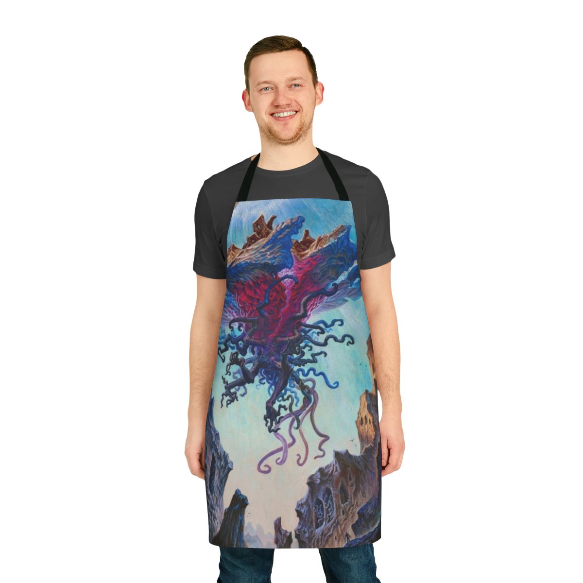 Eldrazi-themed apron, featuring the terrifying Emrakul, the Aeons Torn from Magic: The Gathering
