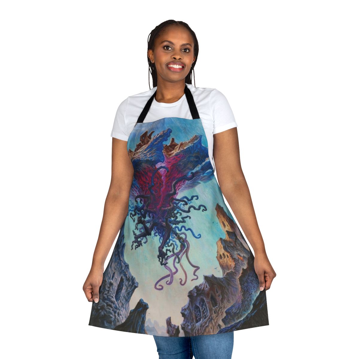 Eldrazi-themed apron, featuring the terrifying Emrakul, the Aeons Torn from Magic: The Gathering