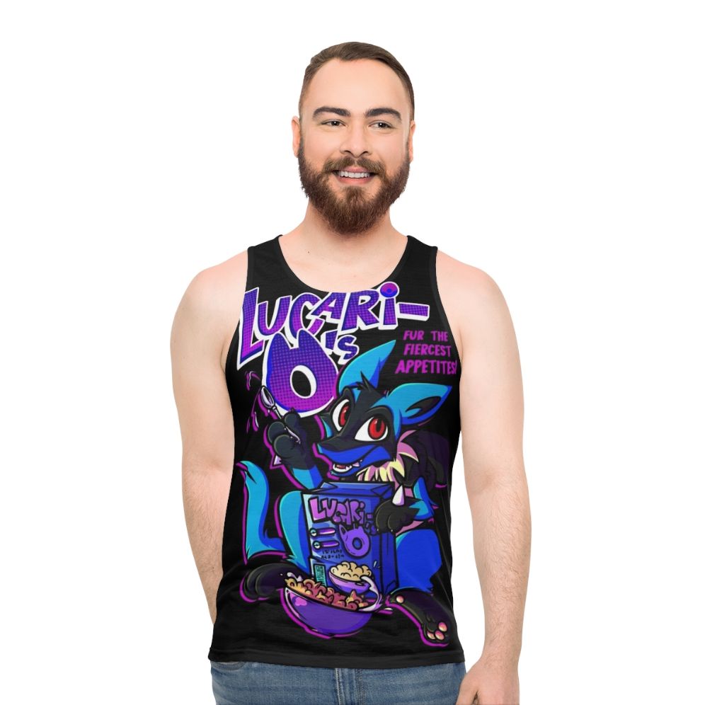 Lucari Unisex Furry Gamer Cartoon Tank Top
