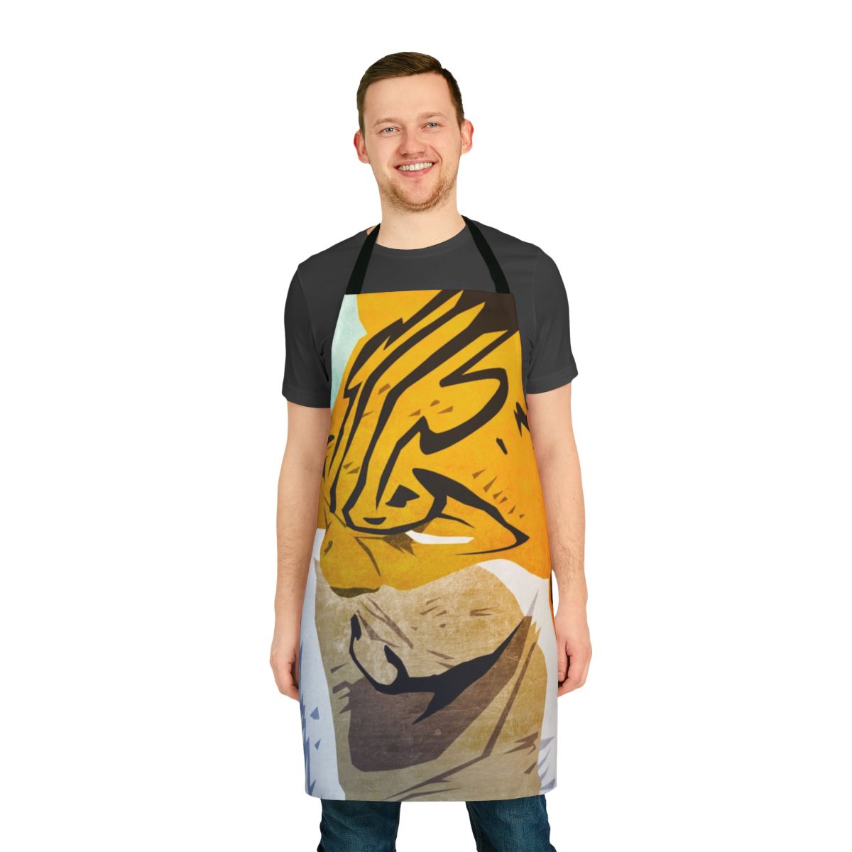 Apron featuring the Zoan devil's fruit transformation of the One Piece character, Rob Lucci