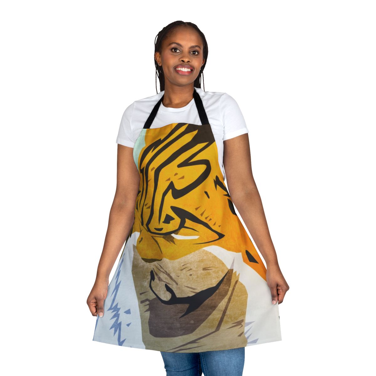 Apron featuring the Zoan devil's fruit transformation of the One Piece character, Rob Lucci